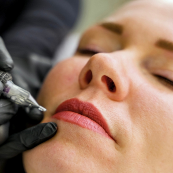 Charity voert een Full Lips PMU-behandeling uit voor natuurlijk gekleurde en voller ogende lippen in Amstelveen.
